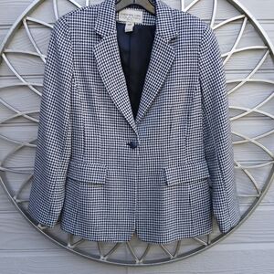 Jones New York Classic Houndstooth Blazer